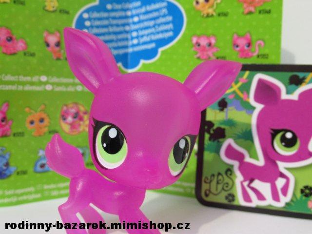 LITTLEST PET SHOP koloušek srnka Srna průsvitná LPS 3153 + karta + katalog