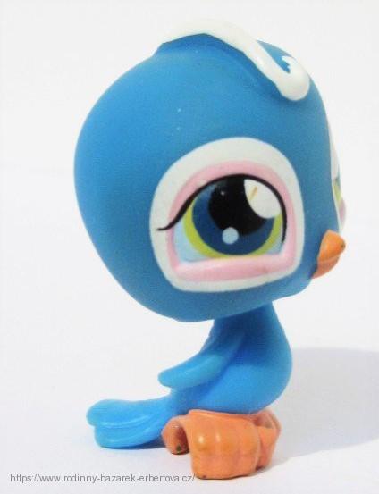 Littlest Pet Shop pták papoušek menší  LPS 308 + magnet v hlavičce