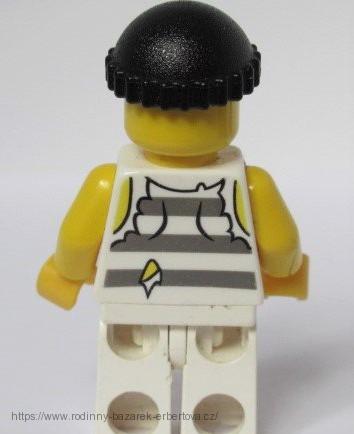LEGO minifigurka VĚZEŇ utržené rukávy