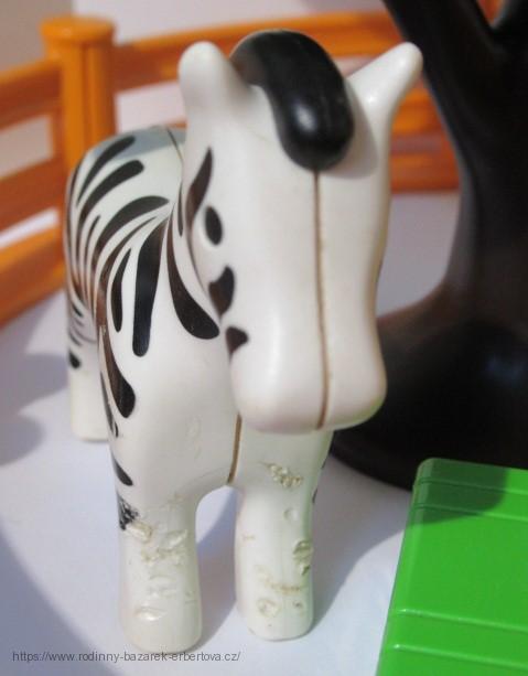 PLAYMOBIL 123 ZOO Žirafa Zebra Strom Figurky Plot