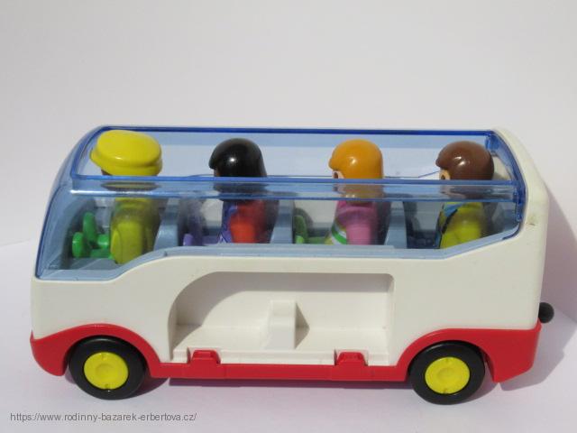 PLAYMOBIL 123 Autobus + 4x Figurka 1x zavazadlo