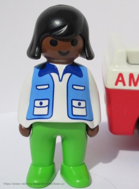 PLAYMOBIL 123 Ambulance auto Sanitka Lékařka Kluk