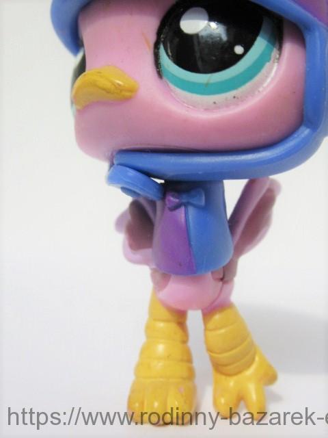 Littlest Pet Shop pták Pštros LPS 2085 + Přilba + Obleček