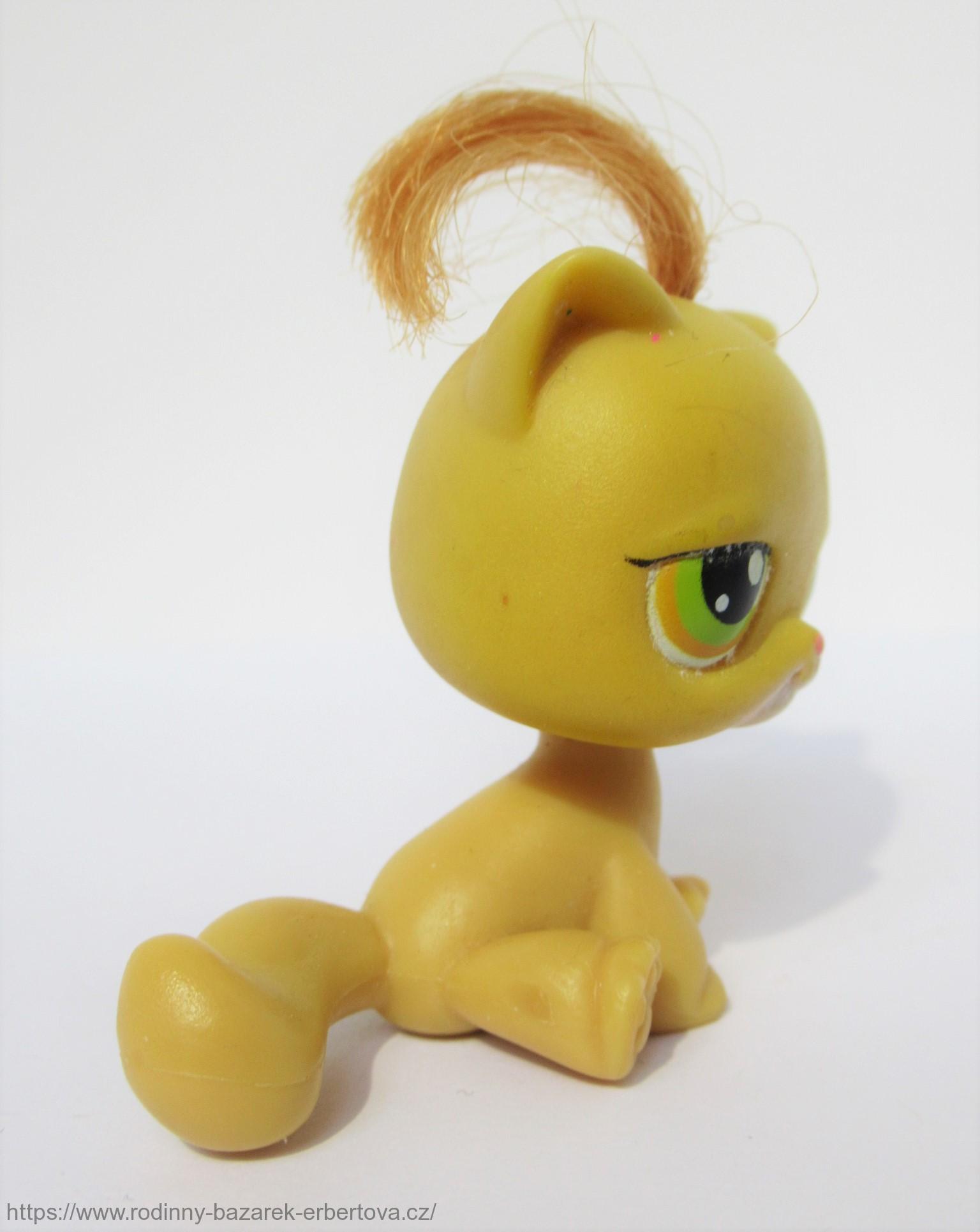Littlest Pet Shop kočka SHC s vlásky LPS 78 + červený magnet č.2