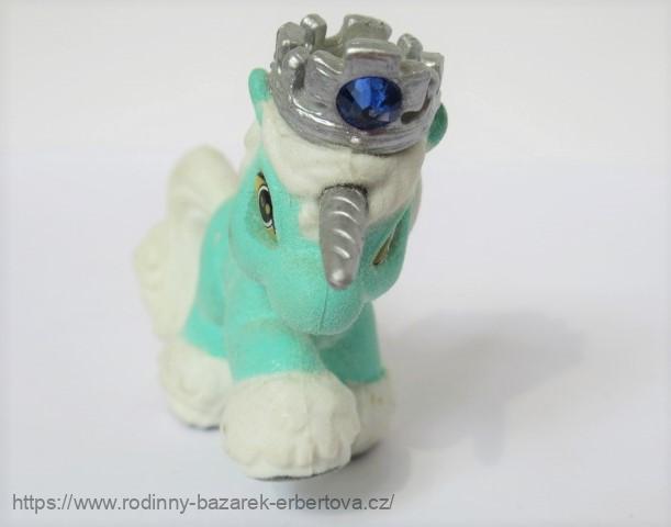 Simba FILLY kůň koníček Poník Unicorn / Jednorožec Squeak STŘÍBRNÝ roh