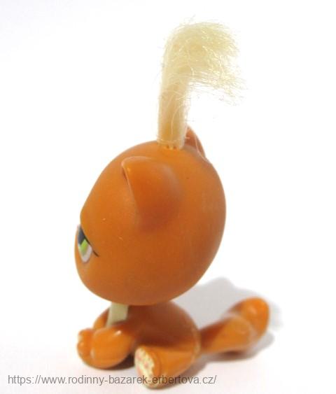 LITTLEST PET SHOP  kočka SHC s vlásky LPS 226 + červený magnet