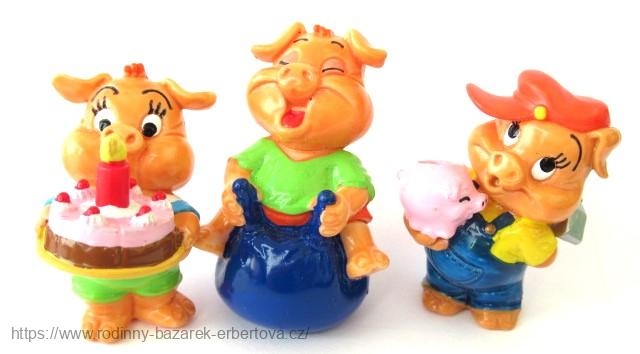 Kinder figurka Ferrero sestava Prasátka