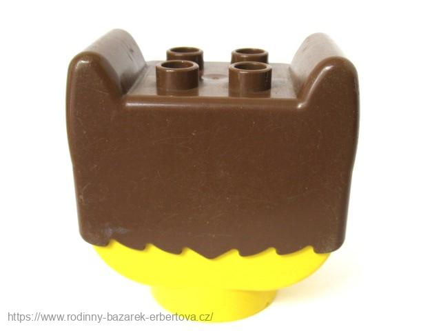 LEGO DUPLO kostka s potiskem hlava Pes