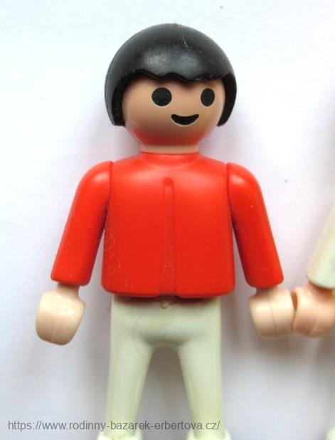 PLAYMOBIL figurka Díte holčička Holka + Kluk + čepička