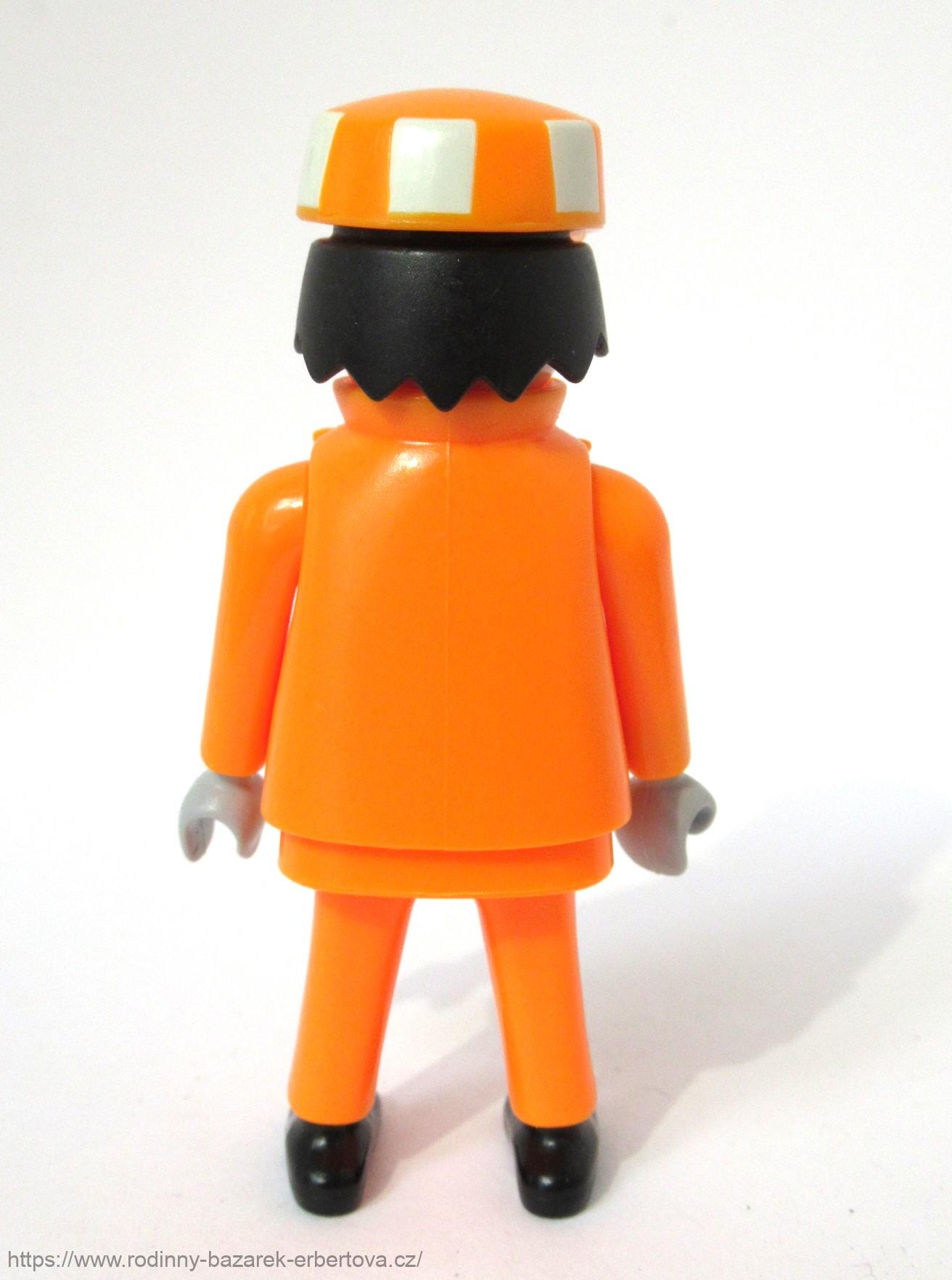 PLAYMOBIL figurka pán Dělník + čepička č.4