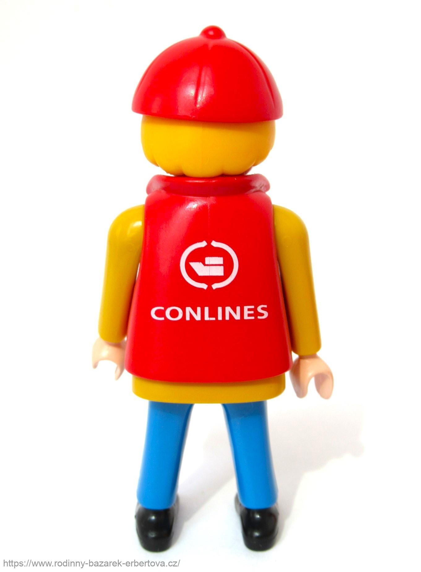 PLAYMOBIL figurka pán Dělník z Přístav loděnice + čepička č.1