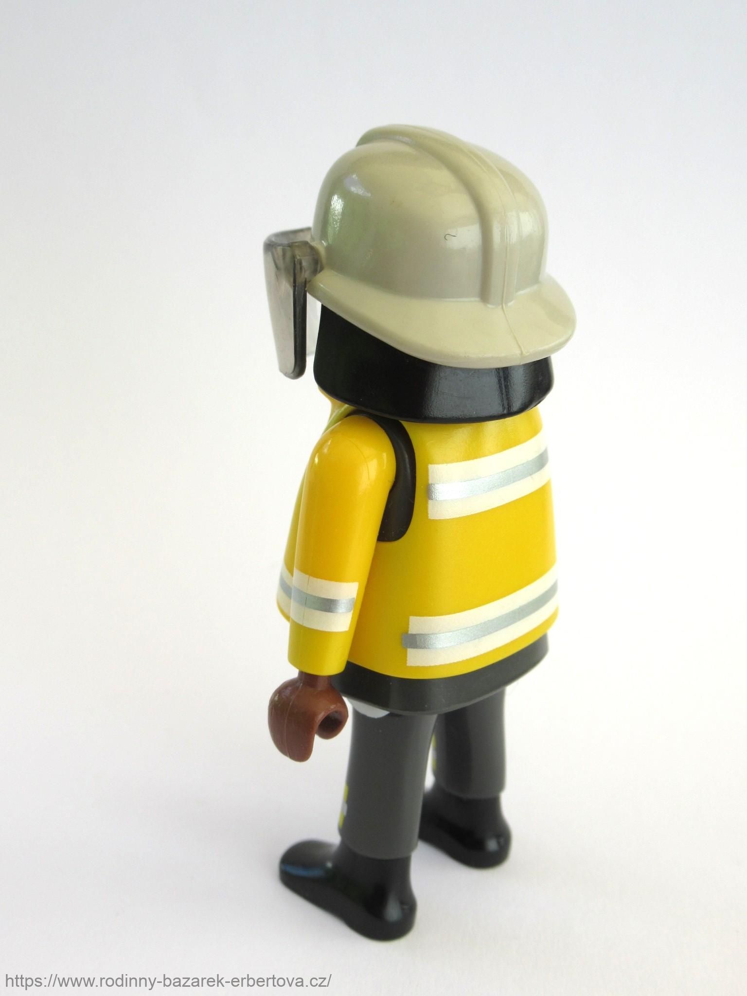 PLAYMOBIL figurka Pán Hasič žlutá uniforma + přilba 