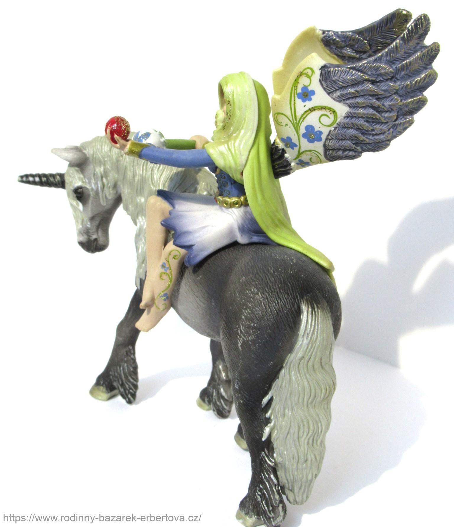 SCHLEICH figurka Bayala Elfí víla jezdec + jednorožec