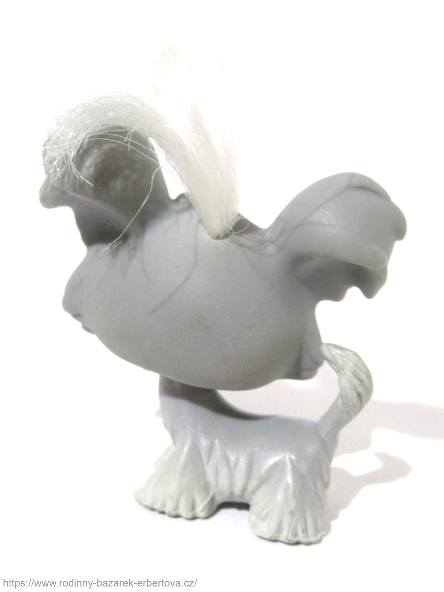 LITTLEST PET SHOP pes Shi Tzu s vlásky LPS 227 + červený magnet