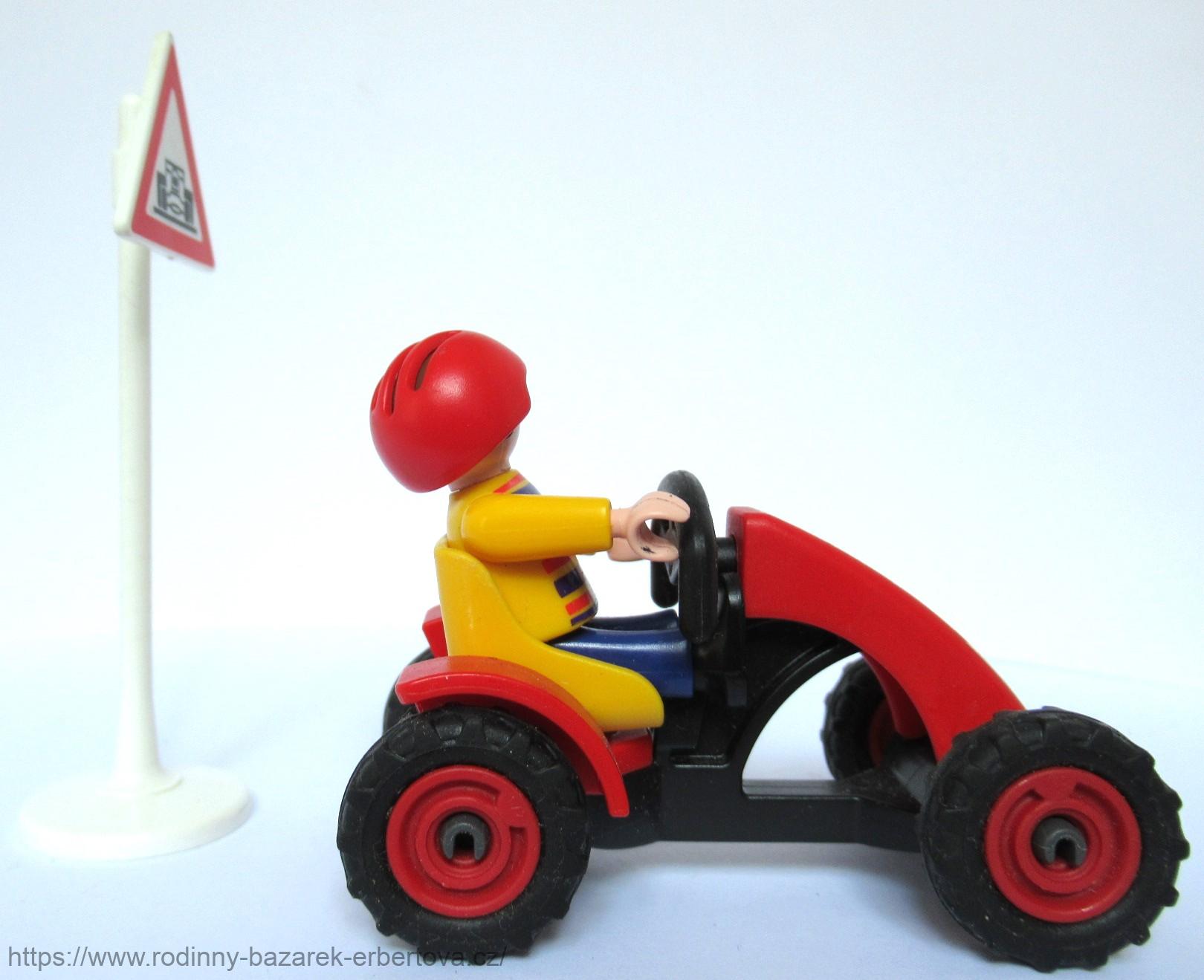 PLAYMOBIL figurka dítě Kluk Závodník čtyřkolka značka
