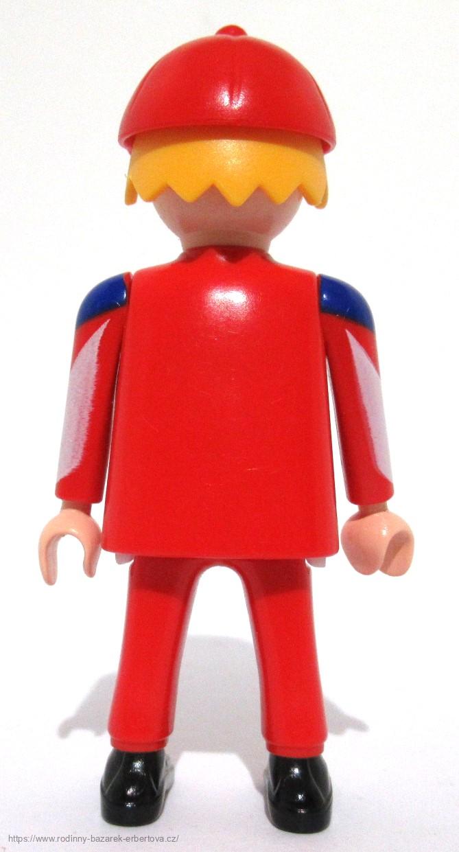 PLAYMOBIL figurka pán Mechanik ze závodů aut + kšiltovka