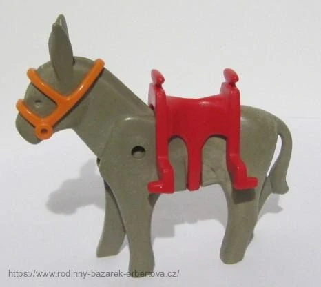 PLAYMOBIL Farma zvířátko Osel Oslík + sedlo + ohlávka 