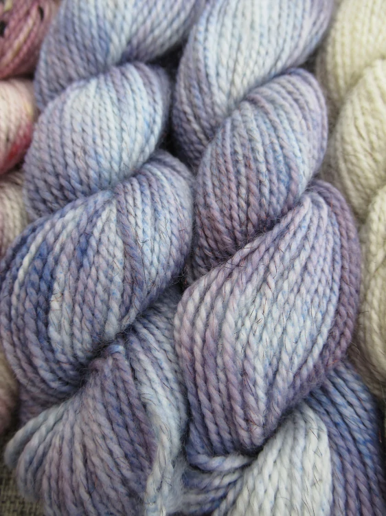 Set 120g / 6x mini přadénko Luxusní Anglická ponožková příze mix Merino Yak Donegal nopky Stellia č.5