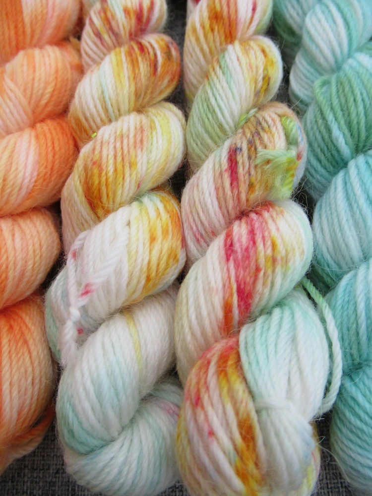 Set 120g / 6x mini přadénko Luxusní Anglická ponožková příze mix Merino Alpaca č.7