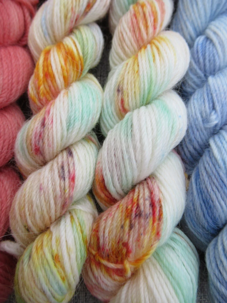 Set 120g / 6x mini přadénko Luxusní Anglická ponožková příze mix Merino Alpaca č.9