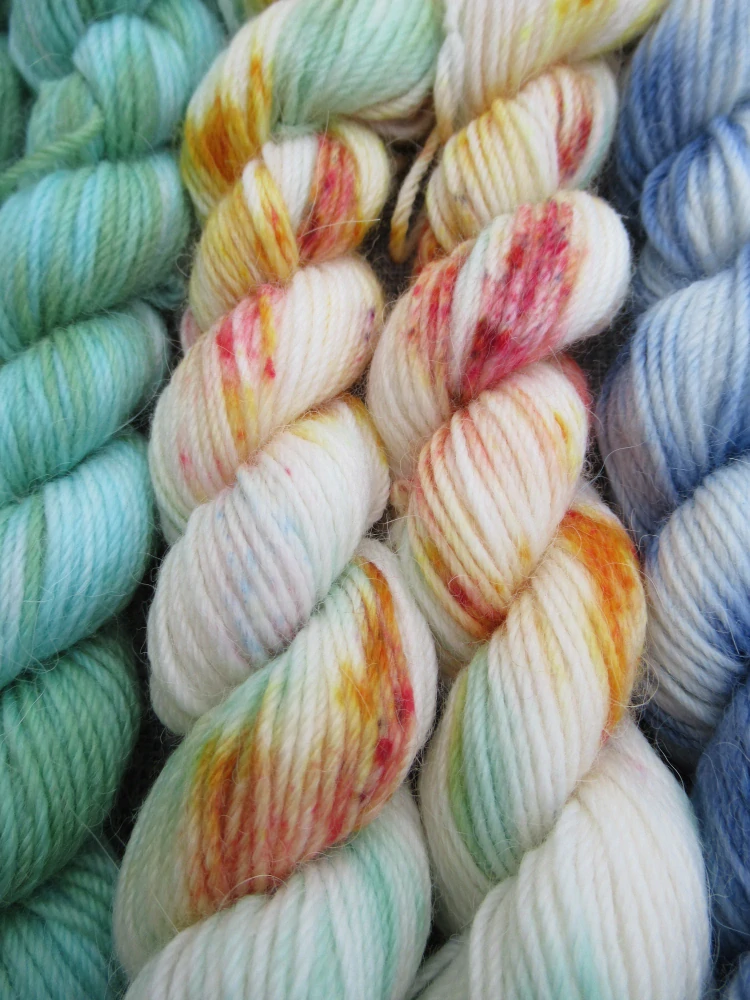 Set 120g / 6x mini přadénko Luxusní Anglická ponožková příze mix Merino Alpaca č.10