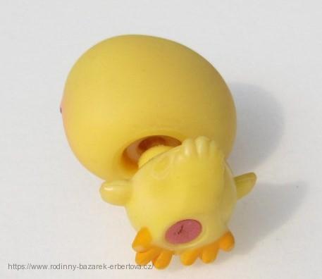 Littlest Pet Shop pták kuřátko Kuře LPS 13 + červený magnet  č.1