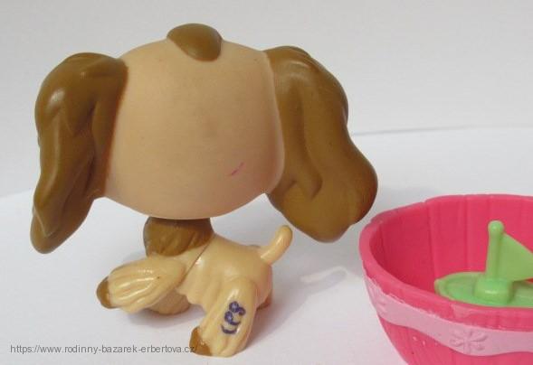 LITTLEST PET SHOP Původní sestava pes Kokršpaněl LPS 1318