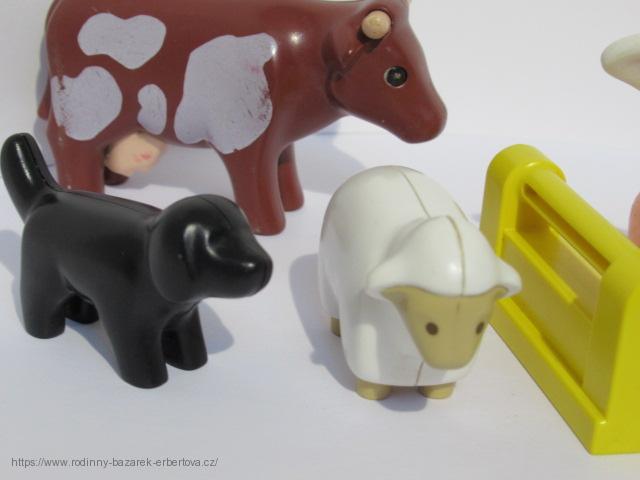 PLAYMOBIL 123 Farma zvířátka Prasátko Ovečka Kravička Holub Pes č.3