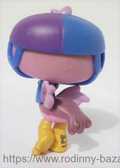 Littlest Pet Shop pták Pštros LPS 2085 + Přilba + Obleček