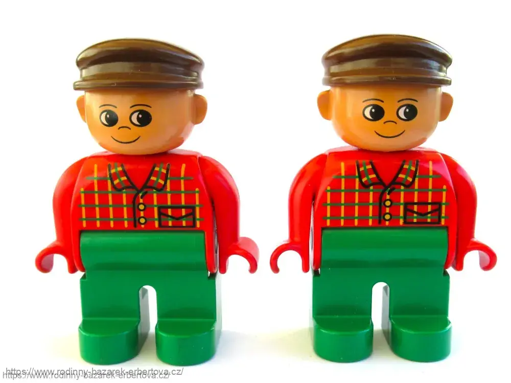 LEGO DUPLO figurka / postavička dospělák Pán / Tatínek / Farmář / Dědeček