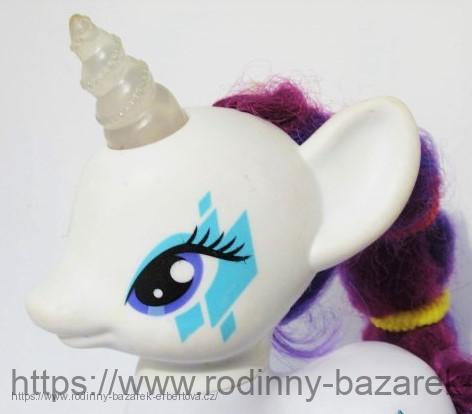 MY LITTLE PONY zvířátko MLP pony Rarity Exclusive Body Glamour Glow - na baterie Bliká 17cm