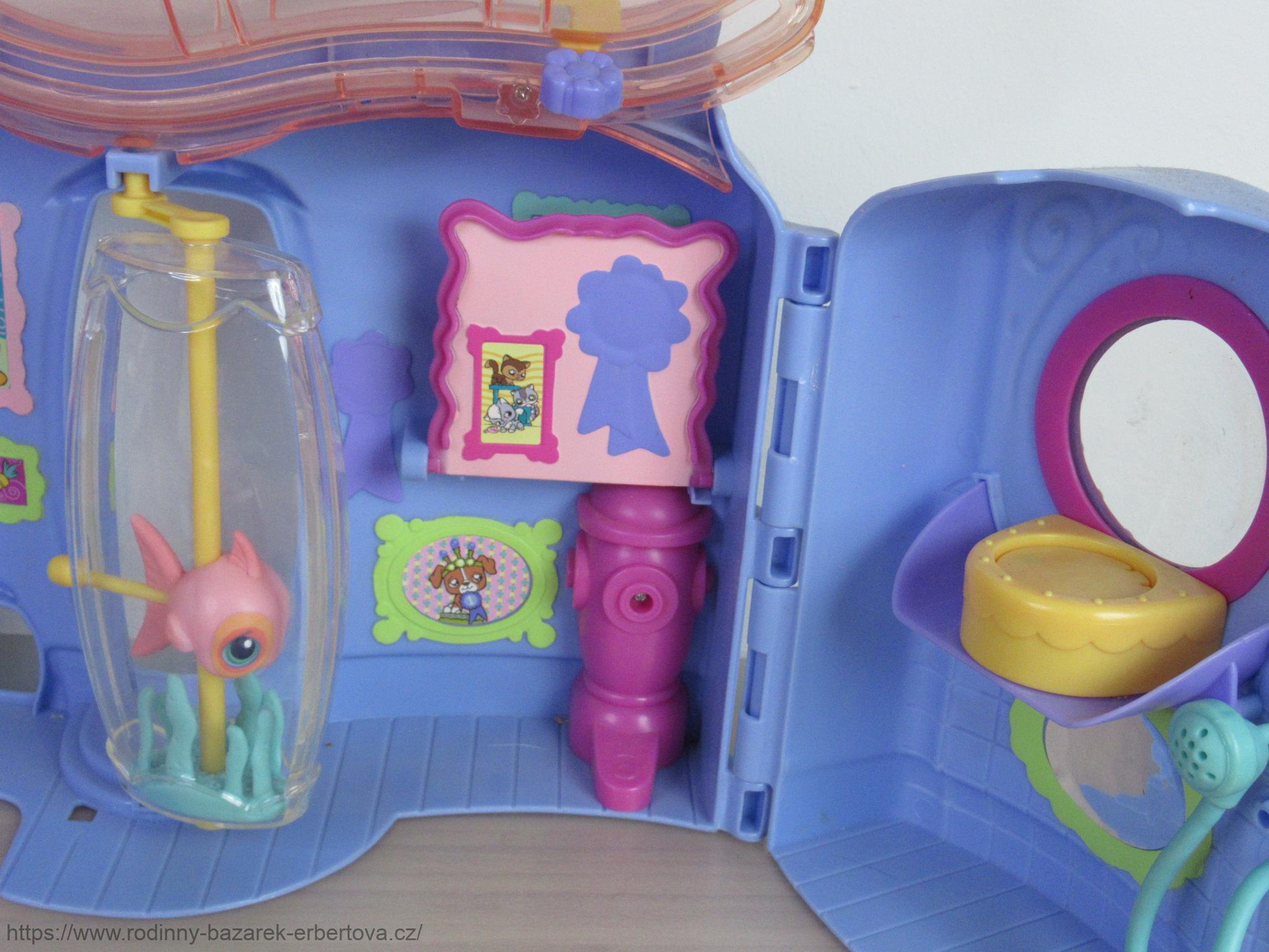 LITTLEST PET SHOP domeček dům LPS s potrubím + doplňky + morče