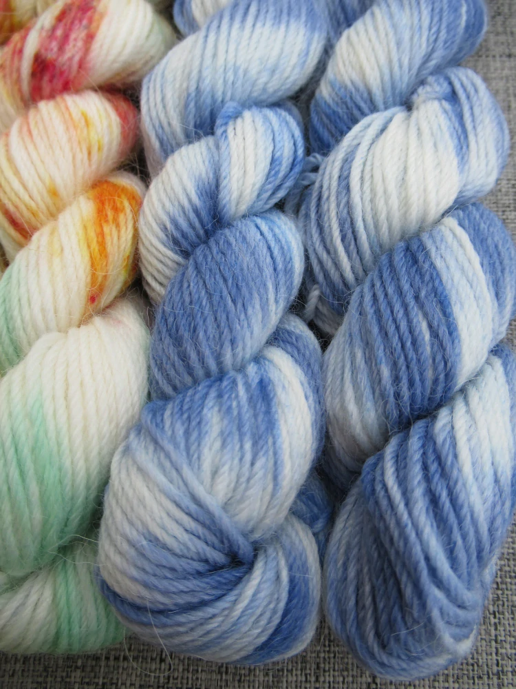Set 120g / 6x mini přadénko Luxusní Anglická ponožková příze mix Merino Alpaca č.10