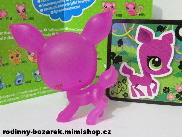 LITTLEST PET SHOP koloušek srnka Srna průsvitná LPS 3153 + karta + katalog