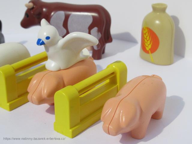 PLAYMOBIL 123 Farma zvířátka Prasátko Ovečka Kravička Holub Pes č.4
