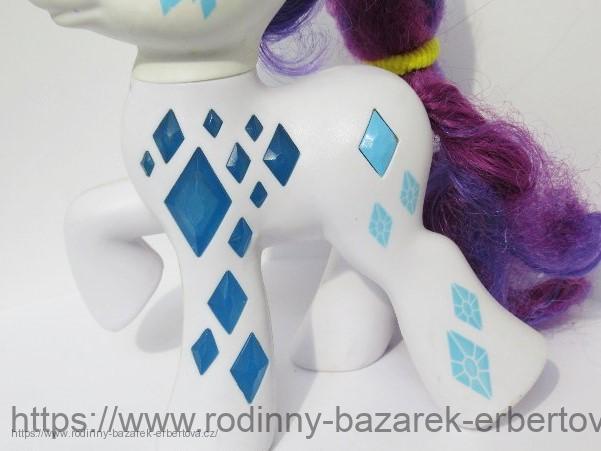 MY LITTLE PONY zvířátko MLP pony Rarity Exclusive Body Glamour Glow - na baterie Bliká 17cm