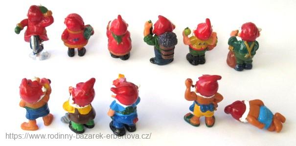 Kinder figurka Ferrero sestava Trpaslíci