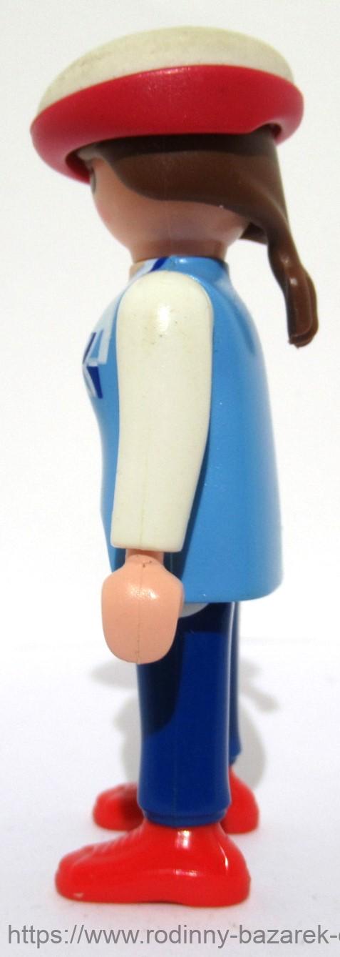 PLAYMOBIL figurka pání sportovkyně Cyklistka + přilba + Jízdní kolo + holčička + vozík