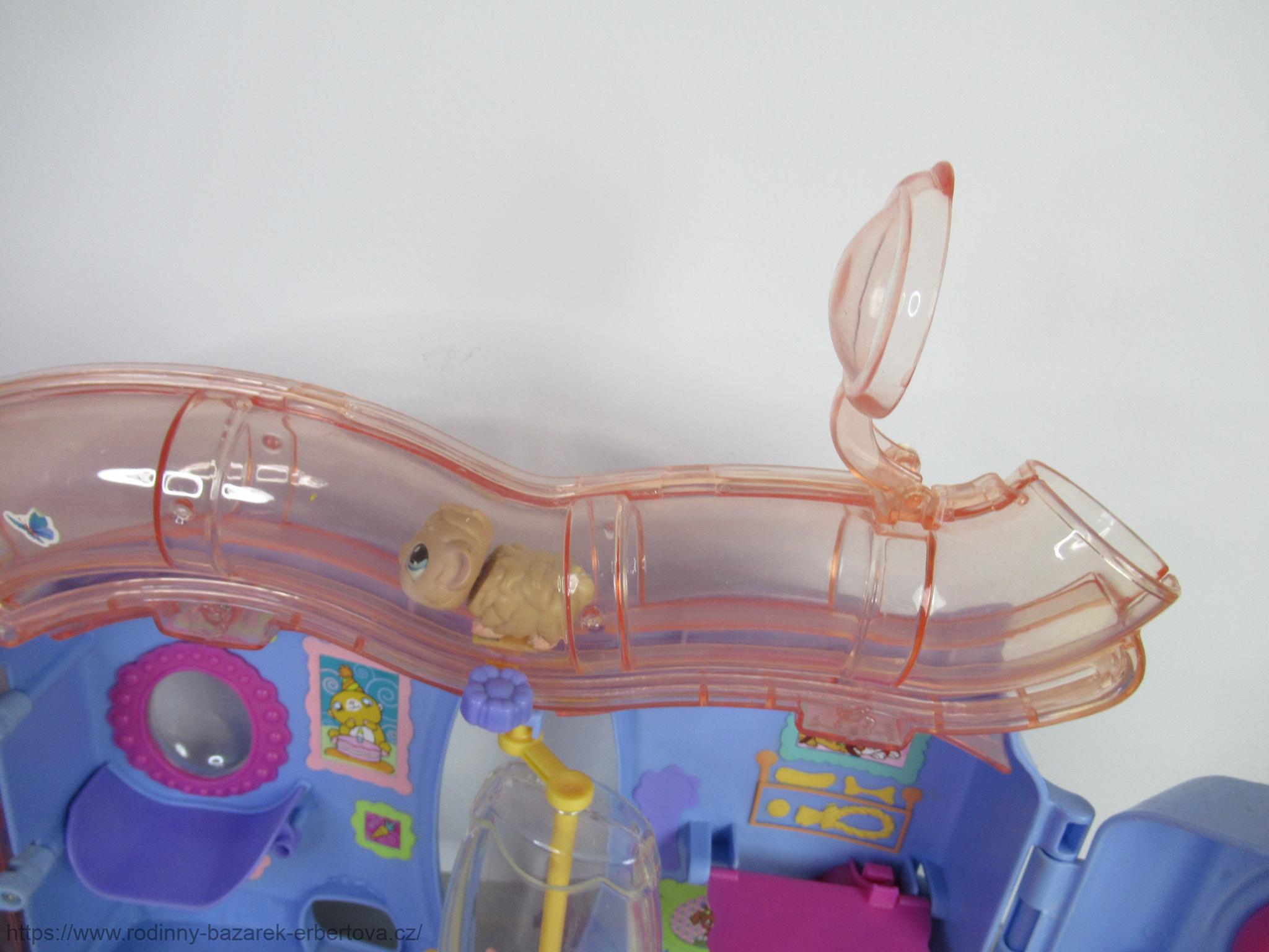 LITTLEST PET SHOP domeček dům LPS s potrubím + doplňky + morče