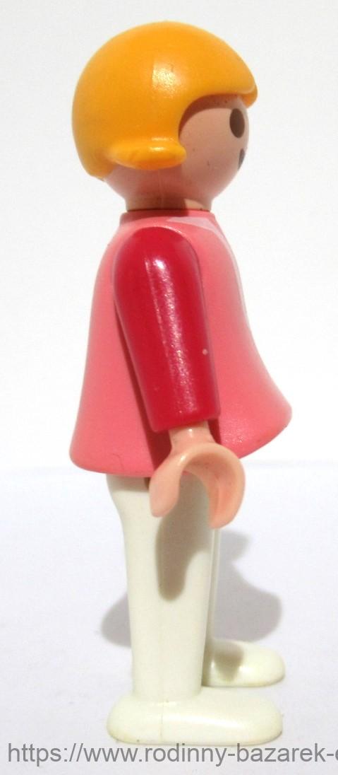 PLAYMOBIL figurka pání sportovkyně Cyklistka + přilba + Jízdní kolo + holčička + vozík