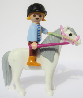 PLAYMOBIL Kůń Poník + dítě Holčička Žokejka