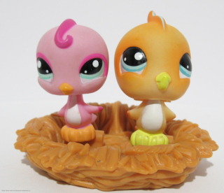 LITTLEST PET SHOP originál sestava Pták Papoušek LPS 974 + 975