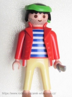 PLAYMOBIL figurka Pán figurka muž Pirát + Nůž 