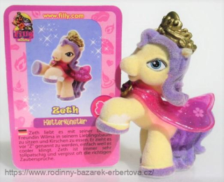 Simba FILLY kůň koníček Poník Filly Witchy Zeth + Kartička - rodina Květina