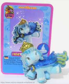 Simba FILLY kůň koníček Poník Filly Witchy Aqua Mládě - rodina Voda + Kartička