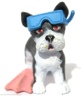 Simba Chi Chi Love Beach pes Bostonský terier / Bosti č.12 + ploutve + brýle č.1