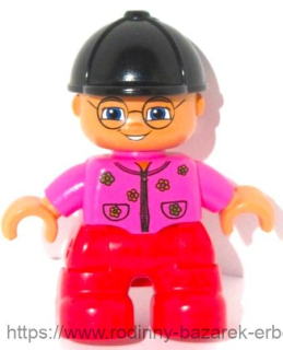 LEGO DUPLO figurka / postavička dítě Holčička brýle