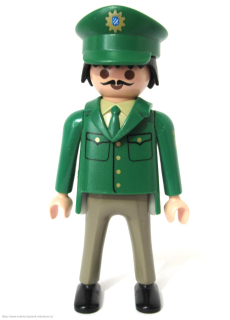 PLAYMOBIL figurka Pán zelená uniforma Policista 