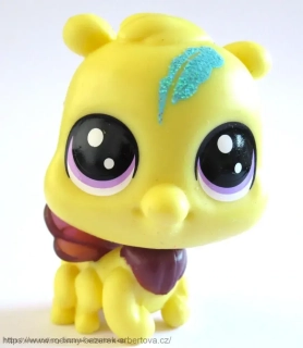 LITTLEST PET SHOP Lucky Pets Fortune Cookie: Wave 1 Hazelnut Včela LPS třpytky 