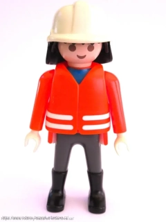 PLAYMOBIL figurka Pán Hasič reflexní bunda + přilba